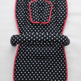 Set for  "Joie" ,white dots print on a black