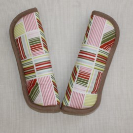 Stroller harness shoulder pads,  ” Stripes “