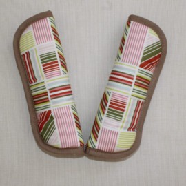 Stroller harness shoulder pads,  ” Stripes “