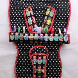 Stroller set for "Quinny ", Matryoshka print black /grey
