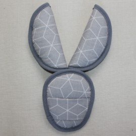 Shoulder Pads & Croth Cover , Graphique Geometric gray