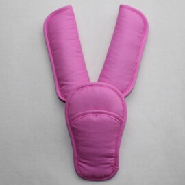 Shoulder pads & crotch cover, pink