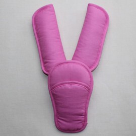 Shoulder pads & crotch cover, pink