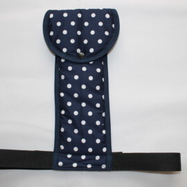 Crotch strap for stroller, Dots  print on a blue