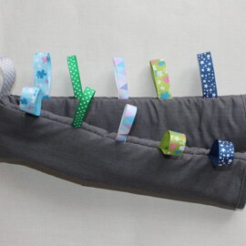 Bumper bar cover with tags , plain gray