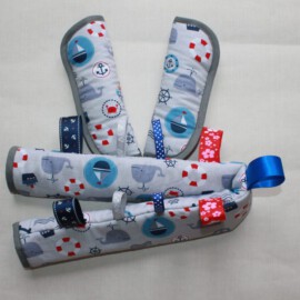 Bumper bar cover & shoulder pads ,Sea life gray