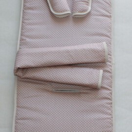 Set for  "Hesba  ", dots print on a beige