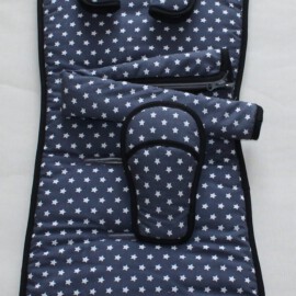 Set for  "Britax" , Stars print dark blue
