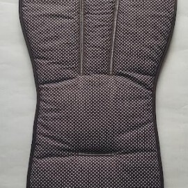 Seat liner for  "Cybex ", dots print on a brown