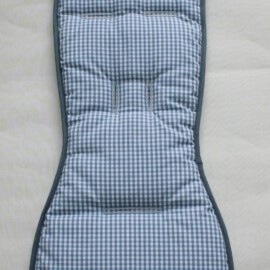 Seat liner for  "Babyzen YoYo" ,  small check gray/ white