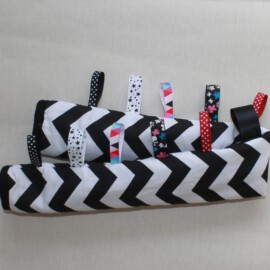 Bumper bar cover with tags ,zig-zag print