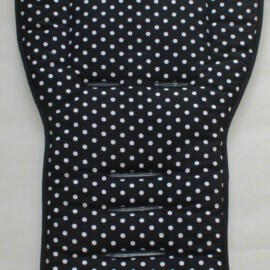 Liner for  "Emmaljunga", Polka dots print on a black
