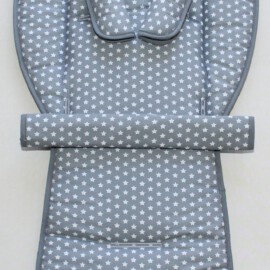 Set for  "Hartan"  or  "Teutonia",  stars  print on a gray background