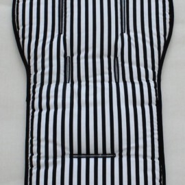 Seat liner  for  "Joolz " , black/white Stripes