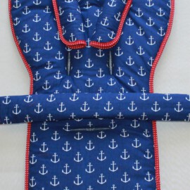 Set for  "Emmaljunga", anchors print blue/red