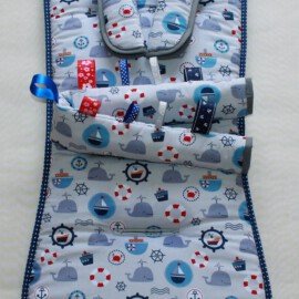Set for  "Britax" , Sea life on a gray