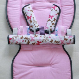 Set for  "Peg Perego Pliko P3 Kompakt", plain pink