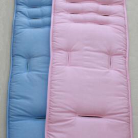 Two stroller liners for double strollers ,blue/pink