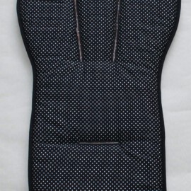Seat liner for  "Cybex  ", dots print on a black