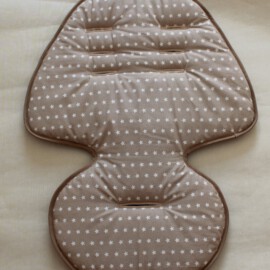Seat liner for  "bebe confort nova"  , Cotton stars beige