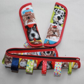Bumper bar cover & shoulder pads , dogs print