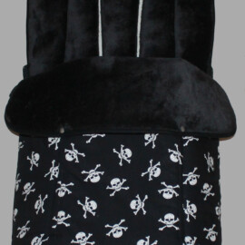 Buggy footmuff for "Uppababy" , Little Skulls Black