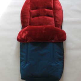 Footmuff for “Hartan ” or “Teutonia” , Soft shell waterproof fabric petrol