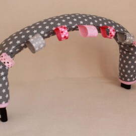 Bumper bar cover  with tags ,stars on a gray