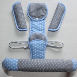 Bumper bar cover ,shoulder pads and crotch cover, gray/blue