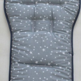 Stroller liner  for  "Mountain" , Cotton Fabric stars on the gray