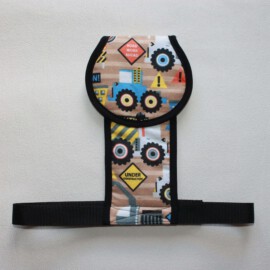Crotch strap for stroller, cars print