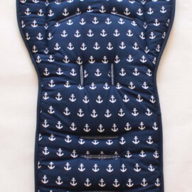 Liner for  "Emmaljunga", anchors print  blue