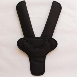 Shoulder pads & crotch cover, black