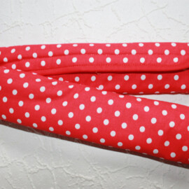 Bumper bar cover ,dots print on a red