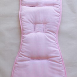Seat liner for  "Babyzen YoYo" , small check pink / white
