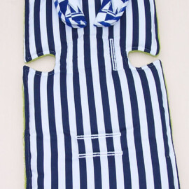 Stroller liner and stroller shoulder pads for  "MacLaren" ,Stripes blue