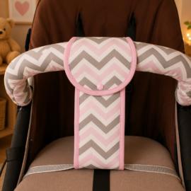 Crotch strap for stroller and bumper bar cover ,zigzag