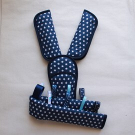 Bumper bar cover ,shoulder pads and crotch cover ,darkblue with stars
