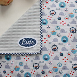 Light baby blanket , blanket for stroller ,blanket for car seat , cotton waffle piqué