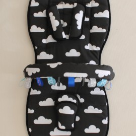 Set for  "Joie" , clouds on a black
