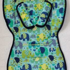 Set for  "Joie" , Elephants on a mint
