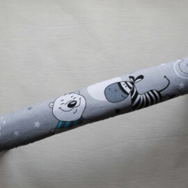 Bumper bar cover for Bugaboo  ,Animals on a gray