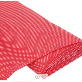 Cotton Polka Dots 2mm red