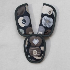 Shoulder Pads & Croth Cover , Apples print