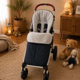 Buggy footmuff for "Goodbaby " , waterproof footmuff black/gray