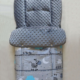 Footmuff for "Joie ",animals print,gray