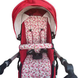 Set for  "Britax" , Wildflowers red/pink