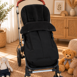 Buggy footmuff for "Cybex" , waterproof footmuff , black