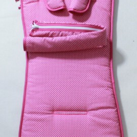 Set for  "TFK", Dots print white/pink