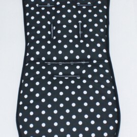 Seat liner for  "Baby Jogger " ,  dots on a black